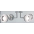 Plafon chromowany szklany 4-punktowy 2211/4 z serii ARES - Lampy Elem